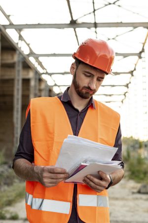 front-view-man-reading-schematic